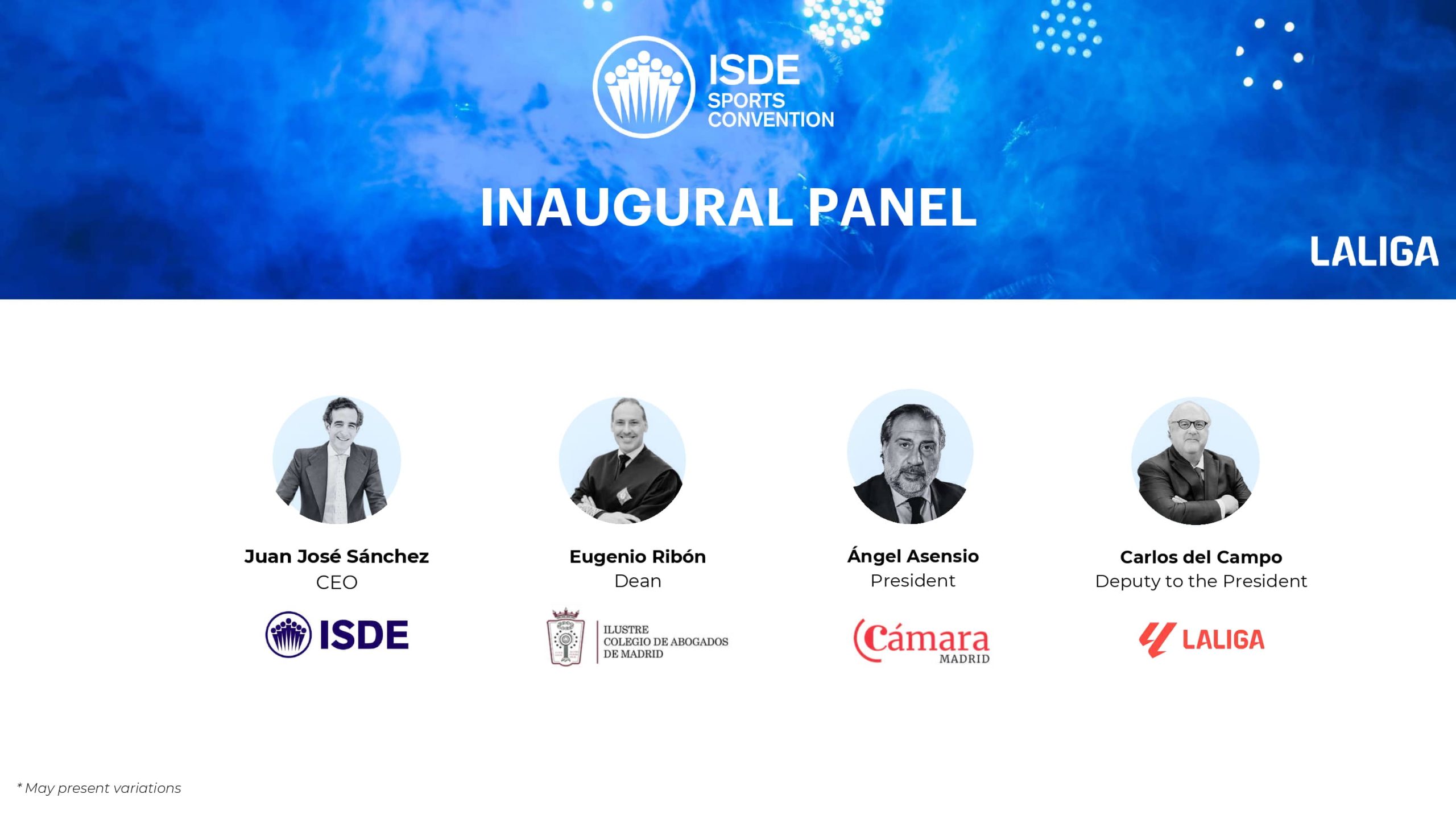 Inaugural panel
